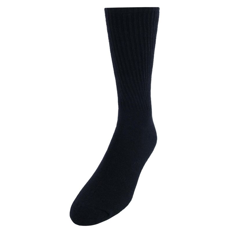 Vannucci Men's Super Soft Mid-Calf Ribbed Dress Socks (1 Pair), 1 of 2