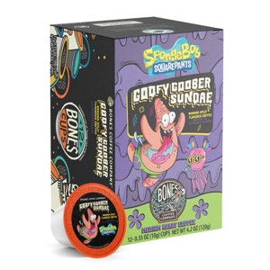 Bones Coffee Company Goofy Goober Sundae 12 ct Banana Split Flavor Single-Serve Bones Cups Coffee Pods - 1 of 4