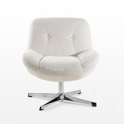 EUREKA ERGONOMIC Henry, Chenille Swivel Lounge Chair
