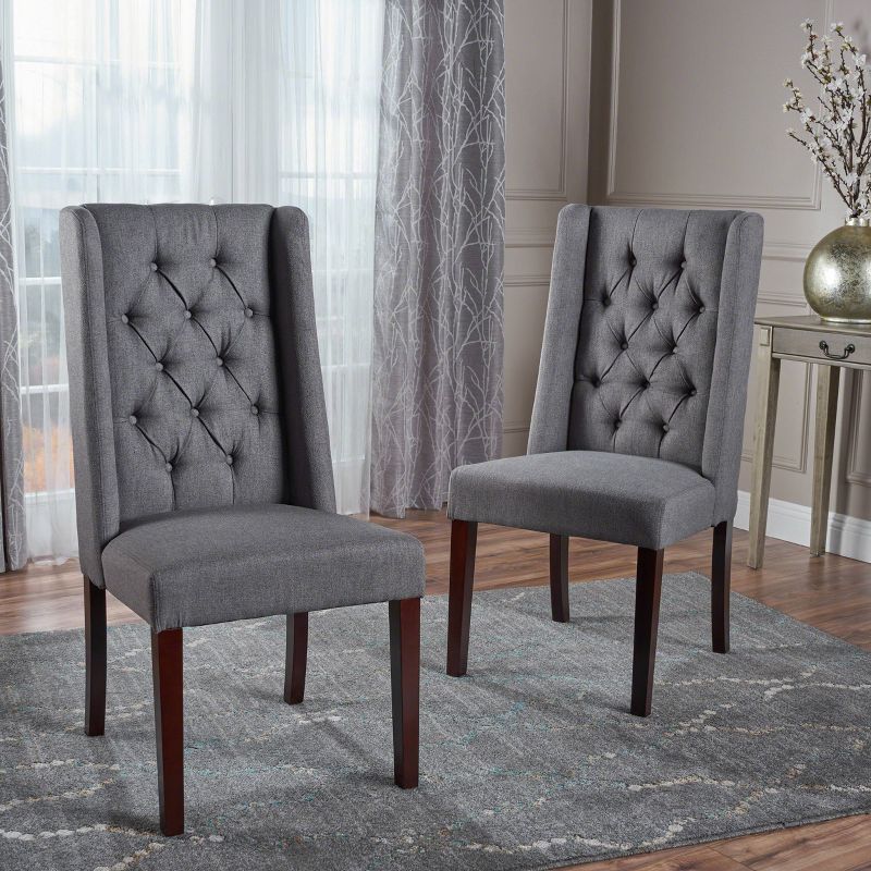 Set of 2 Blythe Tufted Dining Chairs - Christopher Knight Home, 3 of 7