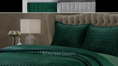 Burgundy Velvet Queen Reversible Quilt Set with Shams