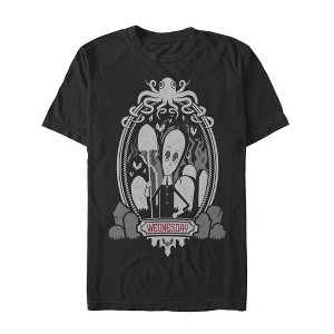 Men's Addams Family Wednesday Octopus Portrait T-Shirt - 1 of 4