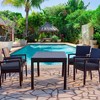 Aoodor Outdoor Chair Cushion Soft and Fade-resistant Polyester, Two Sets of  Ties for High Adaptability, Set of 4 - 2 of 4
