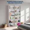 Coucheta 6-Tier Bookshelf, 71" Tall Heavy Duty Bookcase w/ H-Shaped Frame, Open Storage for Books/Vinyl Records/Decor, for Living Room/Office/Bedroom - 3 of 4