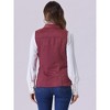INSPIRE CHIC Women's Buttoned Sleeveless Faux Suede Utility Vest with Cargo Pocket - 4 of 4