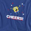 Women's Spongebob Squarepants Cheers It'S 4th Of July Loose T-Shirt - 2 of 4