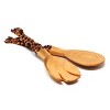 Slickblue Artisan Salad Server Set - Hand-Carved Wooden Utensils with Animal Designs, 11-12 Inch Zebra & Giraffe Options - 3 of 3
