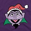 Boys' Sesame Street Christmas Santa Hat Count Von Count Face T-Shirt - 2 of 4