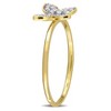 EVERLY JEWELRY | 10K Yellow Gold 1/8 CT TW Diamond Butterfly Ring - 2 of 4