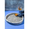 Jodhpur Mother of Pearl Decorative Tray, Grey - 2 of 4