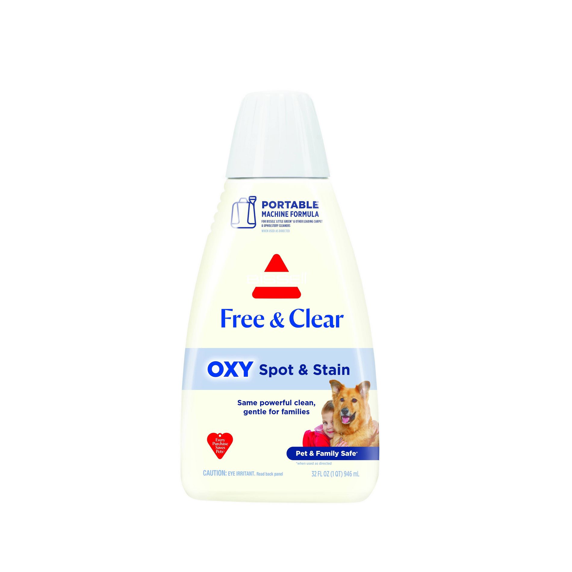 BISSELL Little Green Pet Oxy Free and Clear for Portable Carpet Cleaners - 32oz