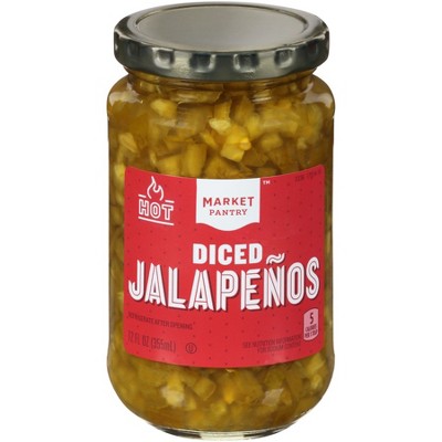 Diced Jalapenos 12oz - Market Pantry™