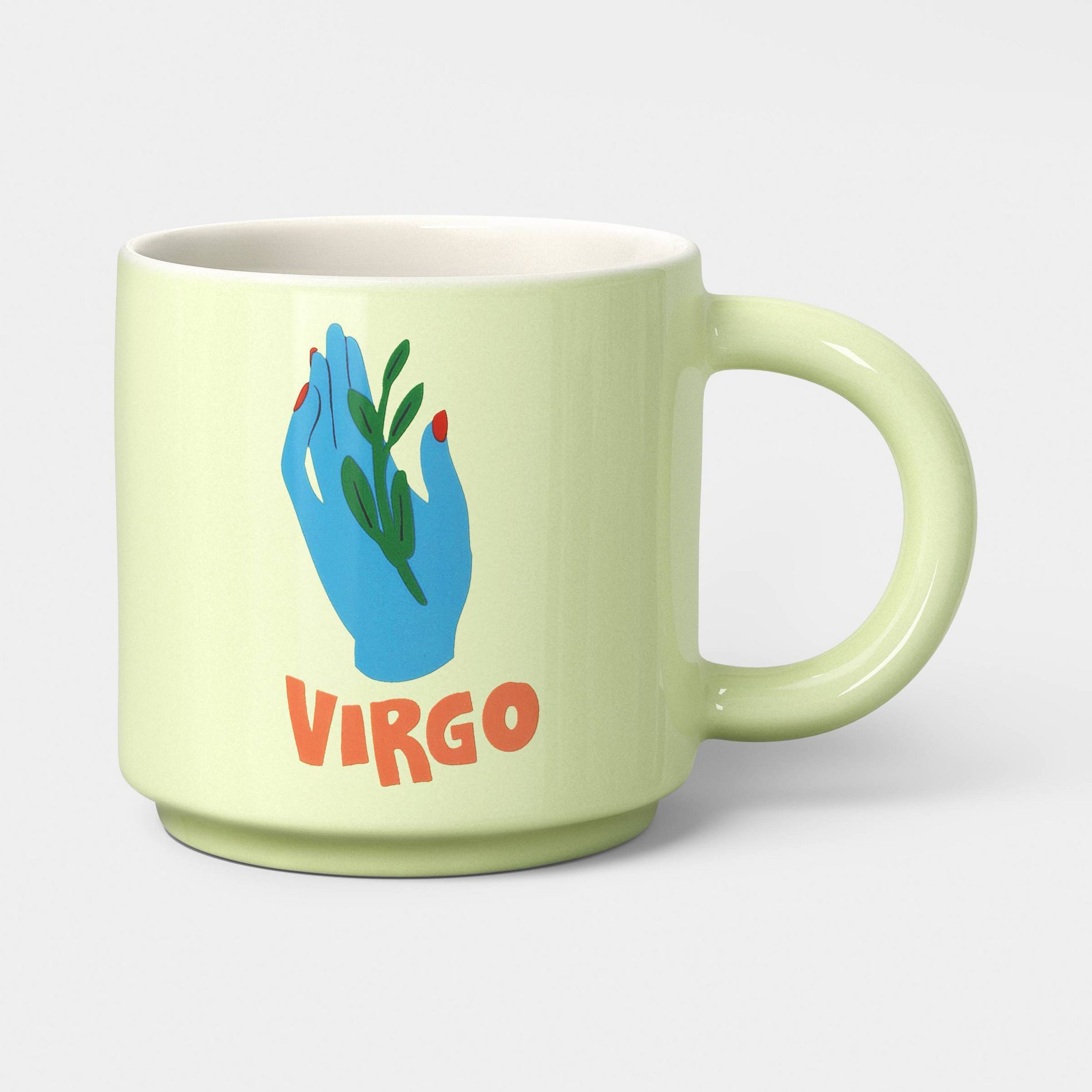 15 fl oz Zodiac Virgo Mug Green - Room Essentials™
