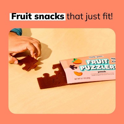 Little Spoon Kids' Fruit Puzzlers Peach Fruit Snacks Made with Real Fruit - 7.05 oz/10ct
