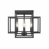Z-Lite Titania 4 - Light Flush Mount in  Matte Black - 4 of 4