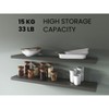 Vynxaria  47.3' Decorative Wall Shelf Set of 2 - Modern Floating Design - 3 of 4