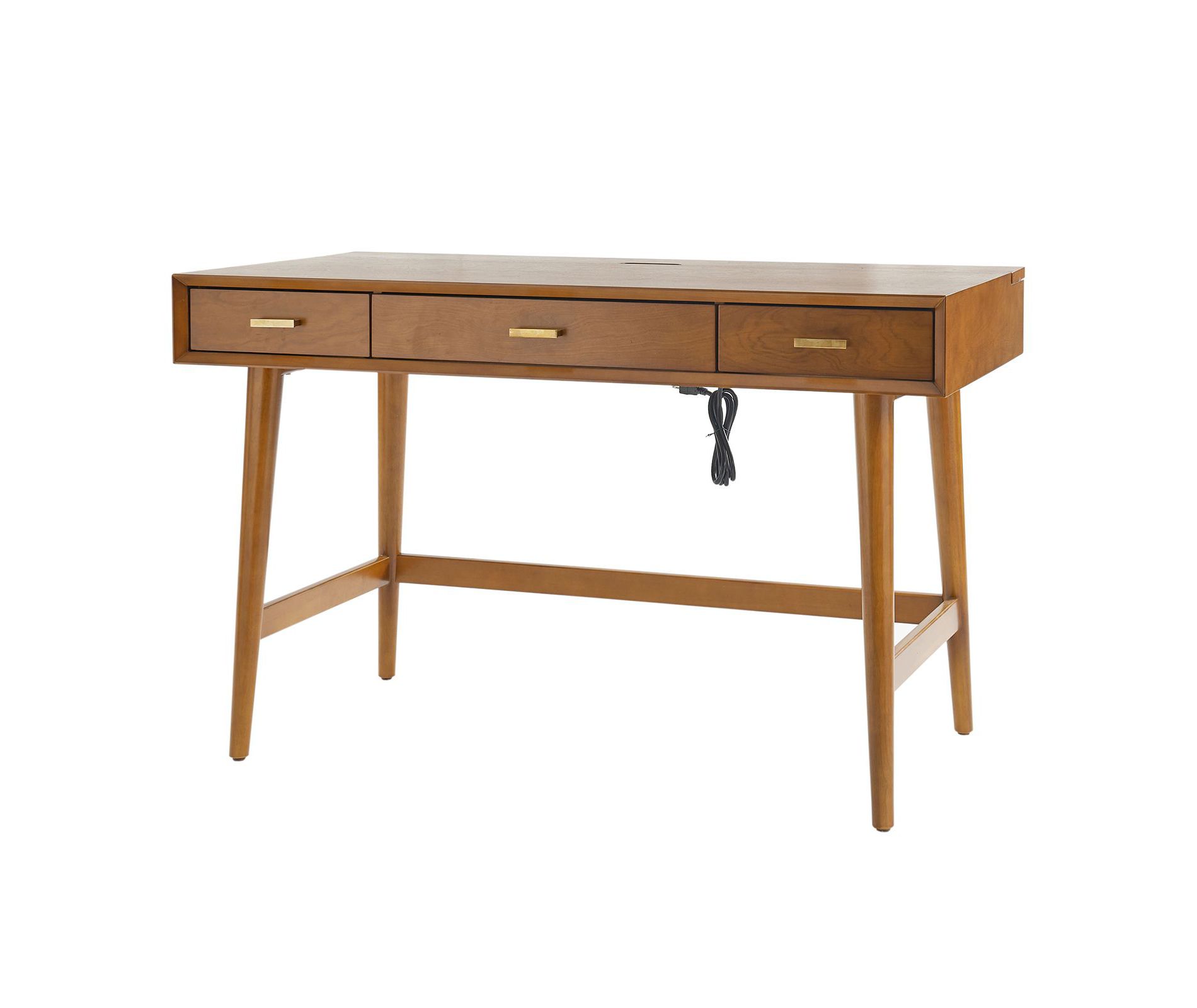 Will 48" Mid Century Modern Computer Desk with USB | ARTFUL LIVING DESIGN-ACORN