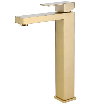 BWE Single Hole Single Handle Bathroom Vessel Sink Faucet With Supply Hose