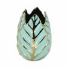 Sagebrook Home Glam Decorative Ceramic Leaf Bud Vase for Room and Office Decor - 2 of 4