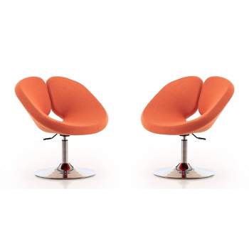 Set of 2 Perch Wool Blend Adjustable Chairs - Manhattan Comfort