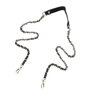Unique Bargains Metal Corrosion-Resistant PU Leather Purse Flat Chain Strap - 1 of 4