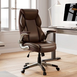 EUREKA ERGONOMIC Galene, Faux Leather Office Chair - 1 of 4