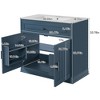 Modern Farmhouse Bathroom Vanity, 36" Single Sink Bathroom Vanity with Storage Cabinet, Adjustable Shelf - 2 of 4
