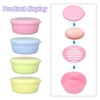 Unique Bargains Round Leakproof Lightweight Portable Soap Holder for Traveling 4 Pcs - 4 of 4