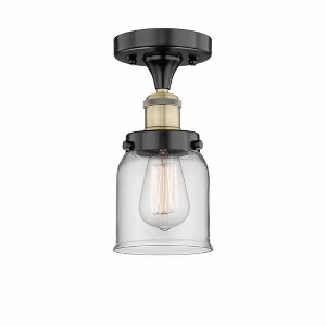 Bell - 1 Light Semi-Flush Mount In Industrial Style-8.25 Inches Tall and 6.5 Inches Wide - 1 of 1