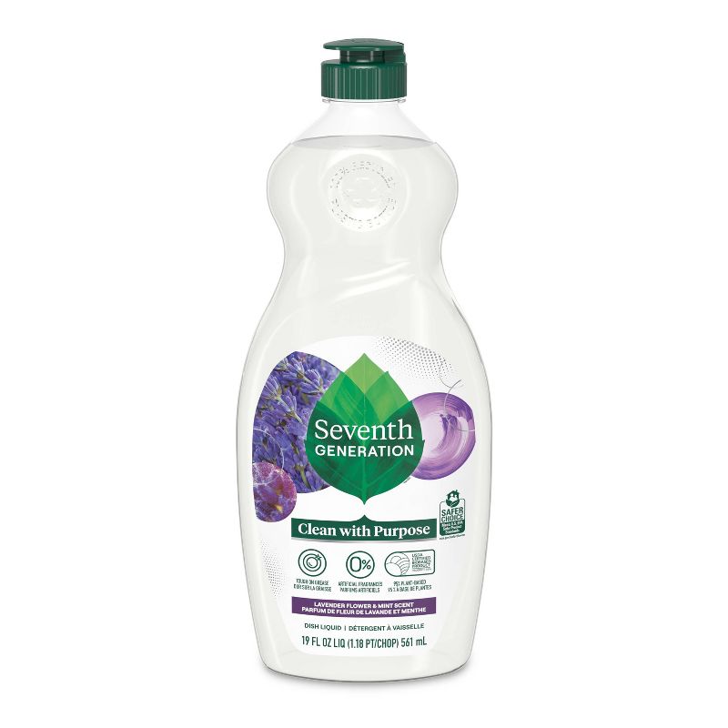 Seventh Generation Lavender & Mint Dish Liquid Soap, 3 of 9