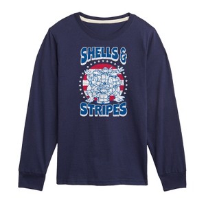 Boys' - Teenage Mutant Ninja Turtles - Shells And Stripes Long Sleeve Graphic T-Shirt - 1 of 4