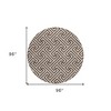 Brown And Beige Geometric Washable Indoor Outdoor Area Rug - 3 of 4