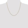 Black Bow Jewelry 1.25mm, 14k Yellow Gold, Flat Figaro Chain Necklace - 2 of 4