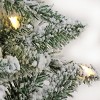 6.5' Prelit PowerConnect LED Slim Flocked Chatham Artificial Christmas Tree Dual Color Lights - National Tree Company - 4 of 4