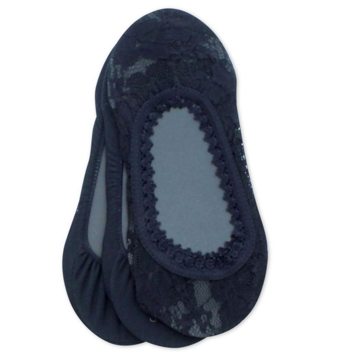 Memoi Lace Cotton Shoe Liners 3-Pack