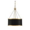 Savoy House Delphi 6 - Light Pendant in  Black/Warm Brass - 3 of 4