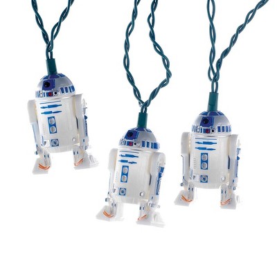 Kurt Adler UL 10-Light Star Wars Plastic R2D2 Light Set