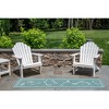 Liora Manne Carmel  Indoor/Outdoor Rug  Aqua.. - 2 of 4