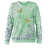 Collections Etc Butterfly Floral Sweatshirt - 3 of 4