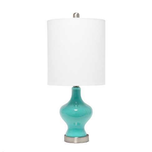 Paseo Table Lamp With Fabric Shade Teal, Target Turquoise Lamp