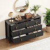 Dresser for Bedroom with 7 Drawers, 53.98" Wide Modern Chest of Drawers, Wooden Dresser TV Stand, Storage Organizer for Closet Living Room, Hallway - 4 of 4
