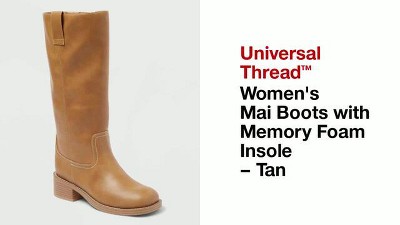 Women’s Mai Boots with Memory Foam Insole – Universal Thread™ Tan