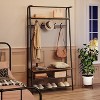 Entryway 4-in-1 Hall Tree with Shoe Storage Bench, Narrow Hallway Coat Rack and Shoe Bench, Mudroom Coat Rack Shoe Rack with Hooks - 4 of 4