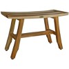 EcoDecors® Satori® 28" Teak Wood Shower Bench in EarthyTeak Finish - 4 of 4