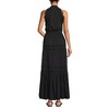 Lands' End Women's Cotton Voile Halter Tiered Maxi Dress - 2 of 4