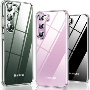 Entronix Clear Case for Samsung Galaxy S21, Crystal Clear Transparent Bumper Cover - 1 of 4