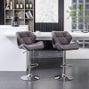 NicBex Dining Chairs Set of 2 Stool Upholstered Chair Airlift Adjustable Swivel Barstool with low-back style for Kitchen, Home Bar - 2 of 4