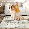 Modern Abstract Rug,  Area Rug, Washable Rug Soft Colorful Rug Modern Living Room Rug Non Slip Low Pile Indoor Floor Carpet - 4 of 4