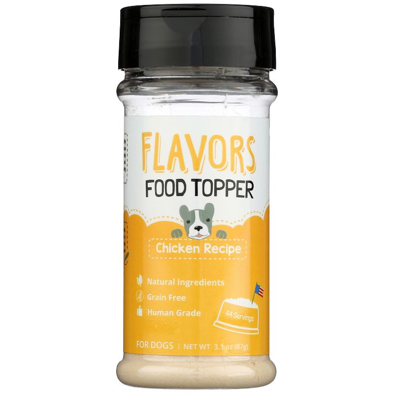 Flavors Food Topper Dog Treats - 3.1oz, 1 of 9