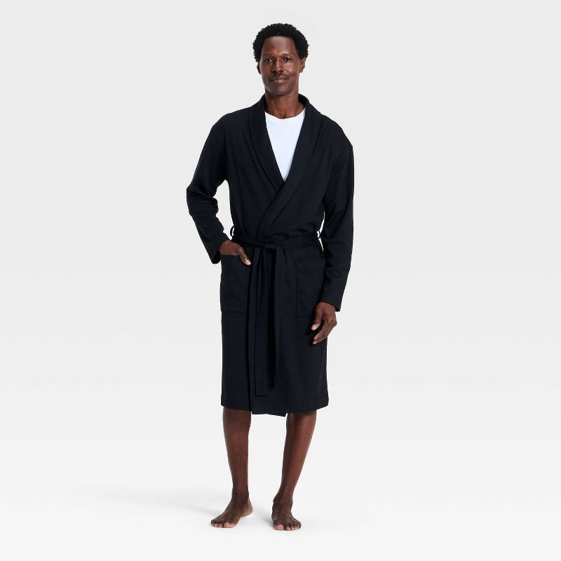 Men's Lightweight Robe - Goodfellow & Co™ Black S/M